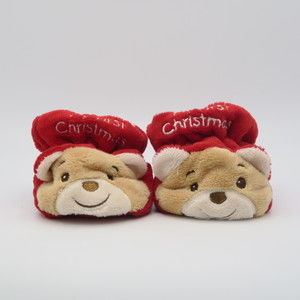 Dan Dee Unisex Red Booties size: 1/2 Infant